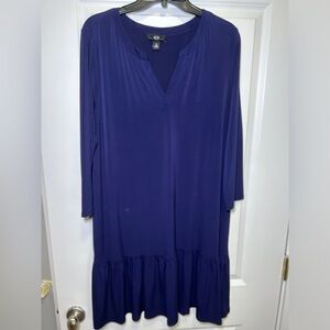 AGB women’s dress with 3/4 sleeves and drop waist